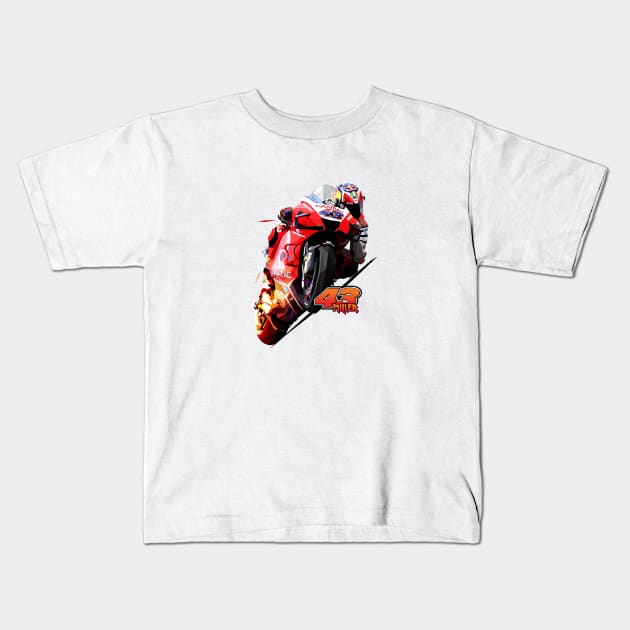 Jack Miller Low Poly Kids T-Shirt by pxl_g